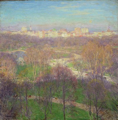 Früher Frühlingsnachmittag, Central Park, 1911 von Willard Leroy Metcalf
